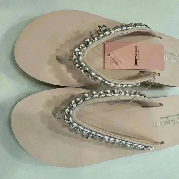 Juicy couture pink platform flip flops size 8 - Picture 7 of 8